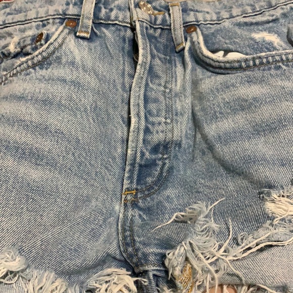 AGOLDE PARKER VINTAGE CUT OFF SHORTS - Picture 9 of 9